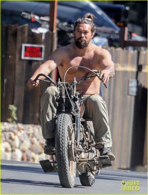 jason mamoa nudes|Jason Momoa strips down, rides bike in new video